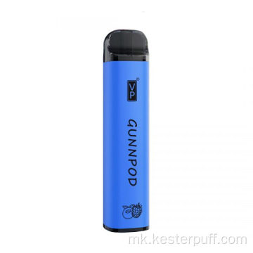 2000 Puffs Gunpod 20 вкусови на големо за еднократна употреба за еднократна употреба